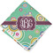Colored Circles Cloth Napkin w/ Monogram