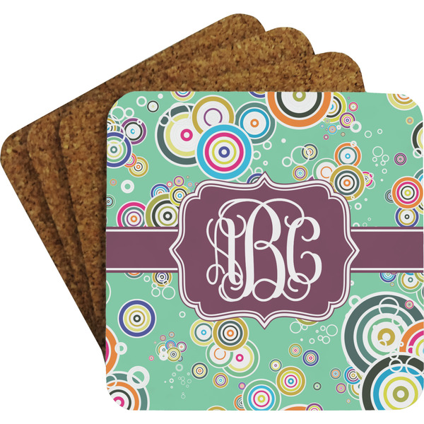 Colored Circles Coaster Set (Personalized)