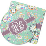 Colored Circles Rubber Backed Coaster (Personalized)