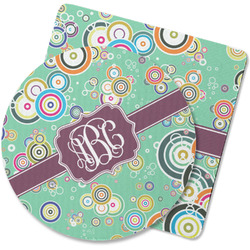 Colored Circles Rubber Backed Coaster (Personalized)