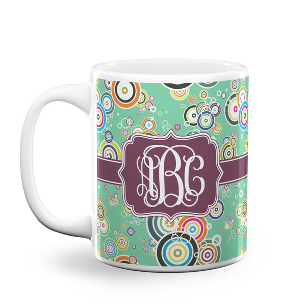Custom Colored Circles Coffee Mug (Personalized)