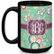 Colored Circles Coffee Mug - 15 oz - Black Full