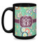 Colored Circles Coffee Mug - 15 oz - Black
