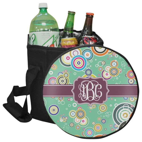 Custom Colored Circles Collapsible Cooler & Seat (Personalized)
