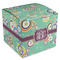 Colored Circles Cube Favor Gift Box - Front/Main