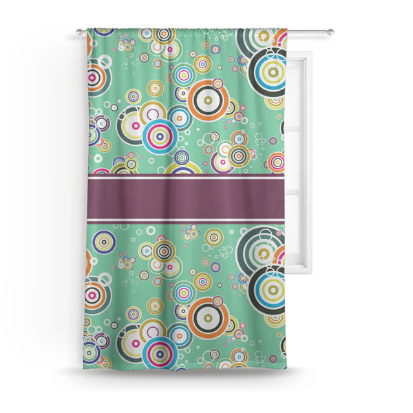 Custom Colored Circles Curtain