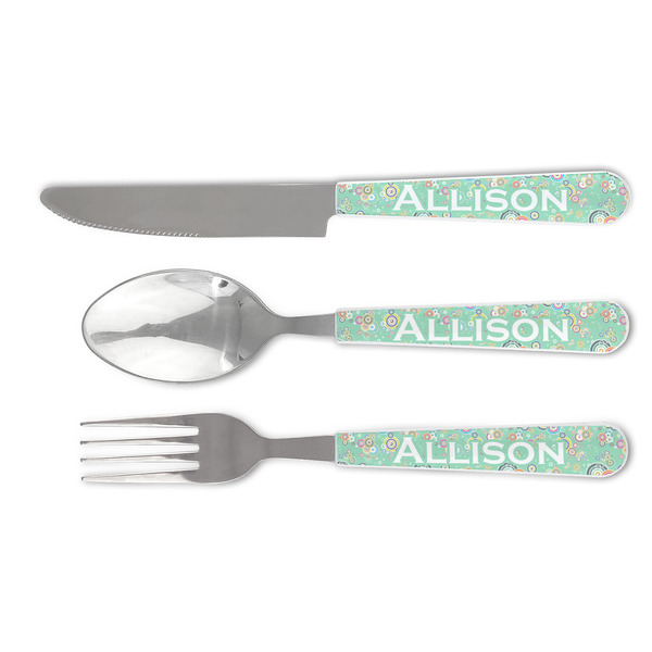 Custom Colored Circles Cutlery Set (Personalized)
