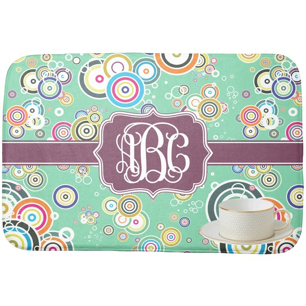 Colored Circles Dish Drying Mat