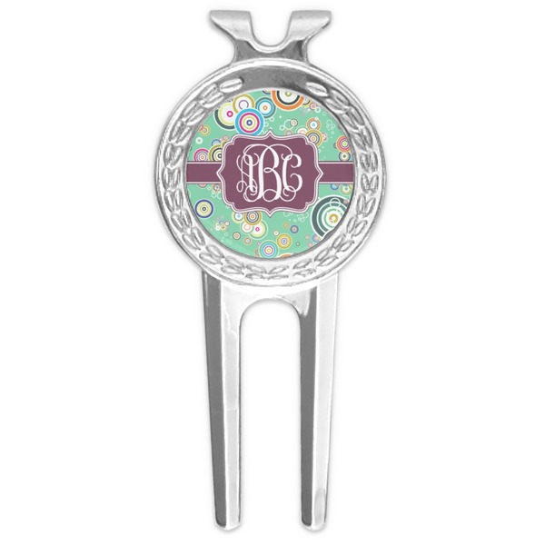 Custom Colored Circles Golf Divot Tool & Ball Marker (Personalized)