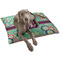 Colored Circles Dog Bed - Large LIFESTYLE