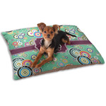 Colored Circles Dog Bed - Small w/ Monogram