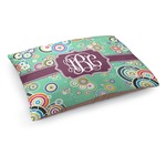 Colored Circles Dog Bed - Medium w/ Monogram