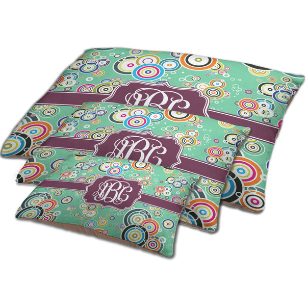 Colored Circles Dog Beds - MAIN (sm, med, lrg)