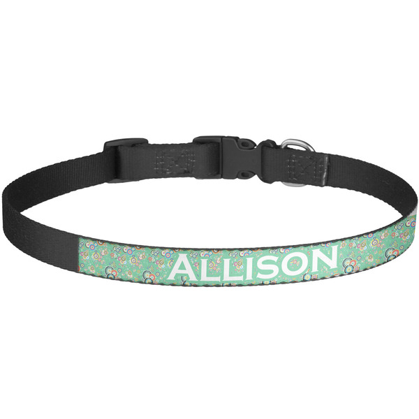 Custom Colored Circles Dog Collar - Large (Personalized)