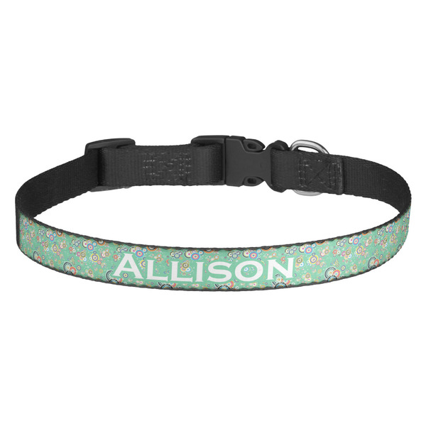 Custom Colored Circles Dog Collar (Personalized)