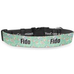 Colored Circles Deluxe Dog Collar (Personalized)