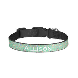 Colored Circles Dog Collar - Small (Personalized)
