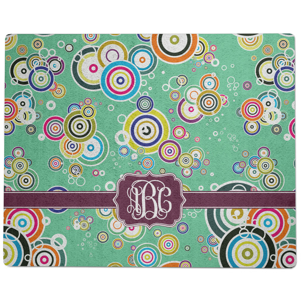 Colored Circles Dog Food Mat - Large without Bowls