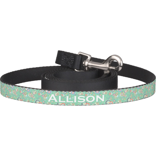 Custom Colored Circles Dog Leash (Personalized)