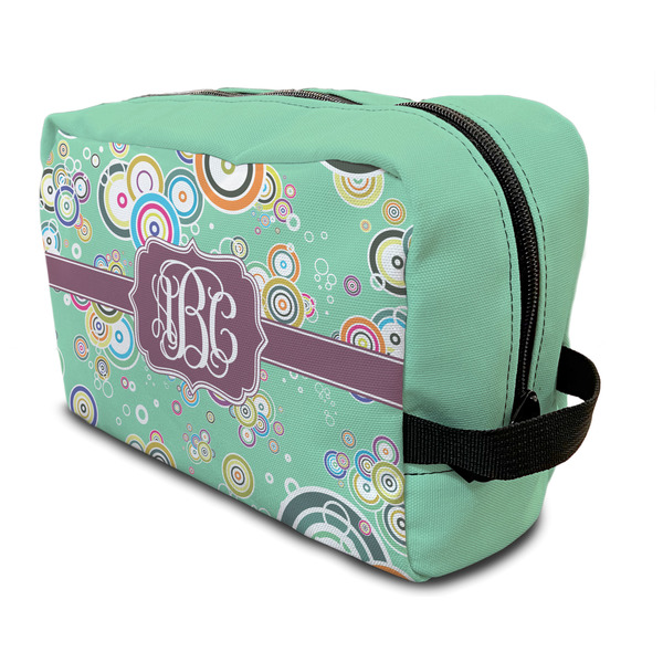 Custom Colored Circles Toiletry Bag / Dopp Kit (Personalized)