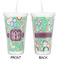 Colored Circles Double Wall Tumbler with Straw - Approval