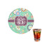 Colored Circles Drink Topper - XSmall - Single with Drink