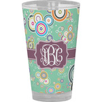 Colored Circles Pint Glass - Full Color (Personalized)