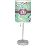 Colored Circles 7" Drum Lamp with Shade (Personalized)