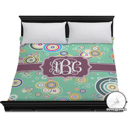 Colored Circles Duvet Cover - King (Personalized)