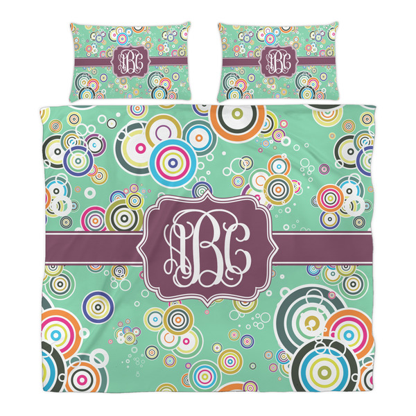 Colored Circles Duvet Cover Set - King - Alt Approval