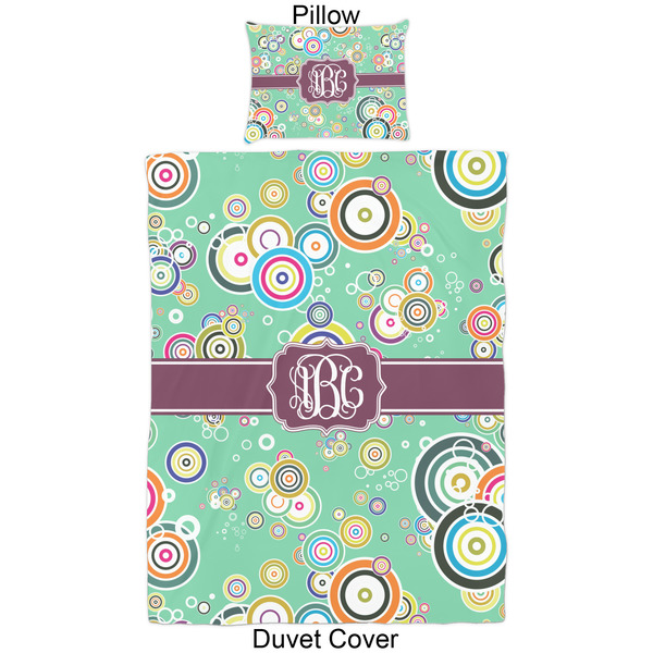 Colored Circles Duvet Cover Set - Twin - Approval