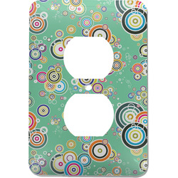Colored Circles Electric Outlet Plate