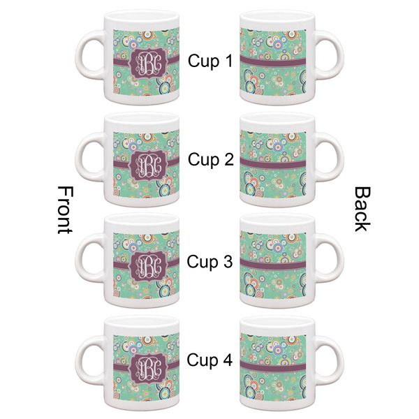 Colored Circles Espresso Cup Set of 4 - Apvl