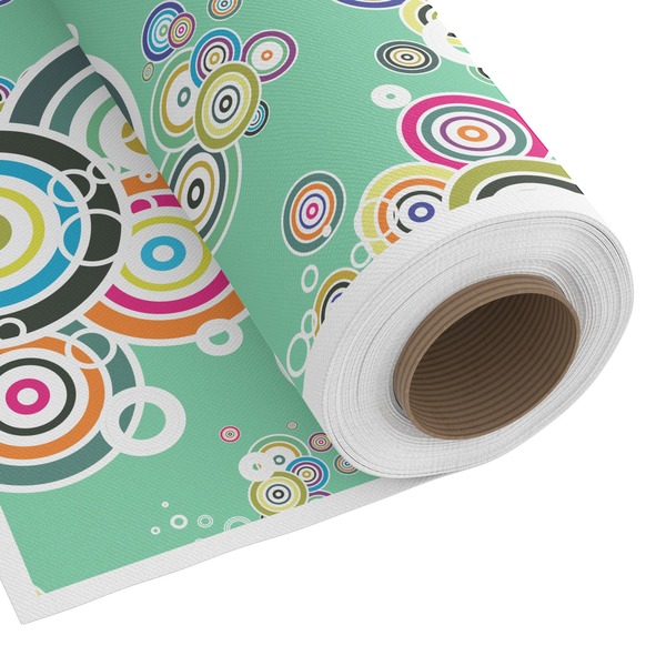 Custom Colored Circles Fabric by the Yard - Spun Polyester Poplin