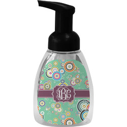 Colored Circles Foam Soap Bottle - Black (Personalized)