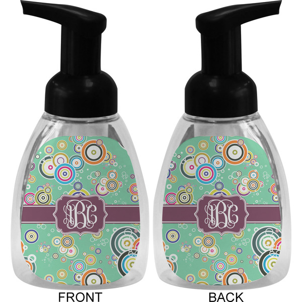 Colored Circles Foam Soap Bottle (Front & Back)