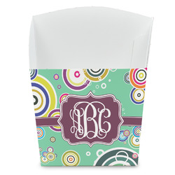 Colored Circles French Fry Favor Boxes (Personalized)