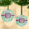 Colored Circles Frosted Glass Ornament - MAIN PARENT