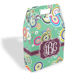 Colored Circles Gable Favor Box (Personalized)