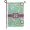 Colored Circles Small Garden Flag - Single Sided w/ Monograms