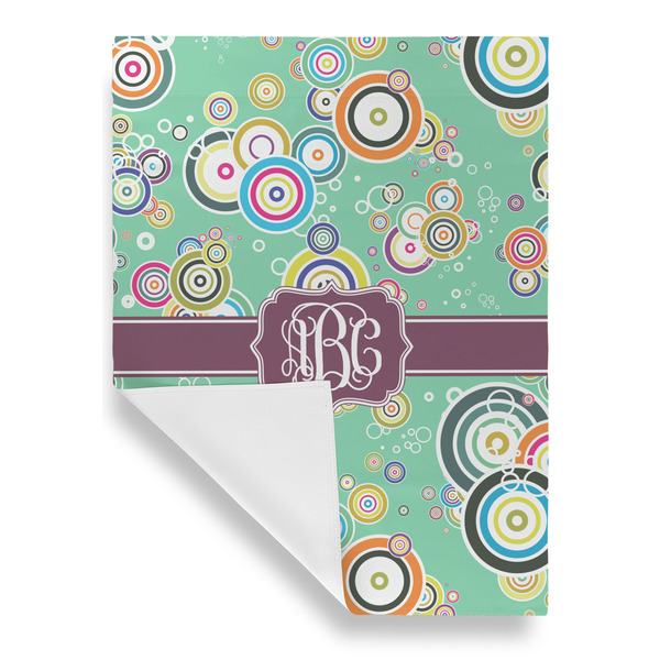 Colored Circles Garden Flags - Large - Single Sided - FRONT FOLDED