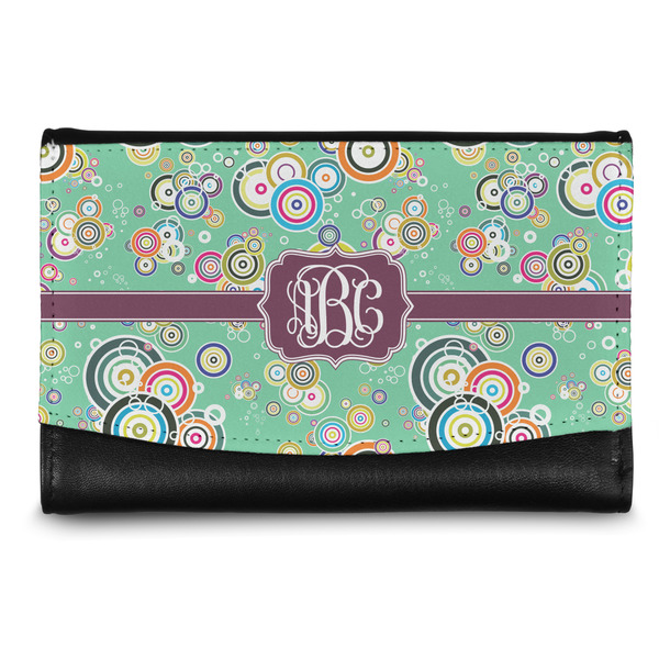 Custom Colored Circles Genuine Leather Women's Wallet - Small (Personalized)