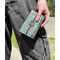 Colored Circles Genuine Leather Womens Wallet - In Context