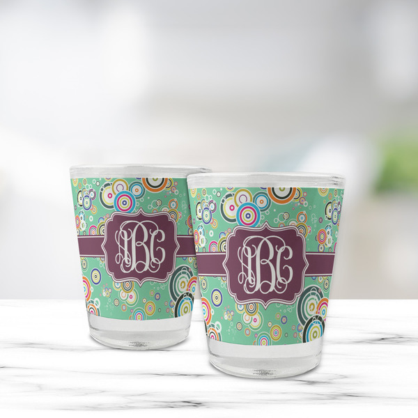 Colored Circles Glass Shot Glass - Standard - LIFESTYLE