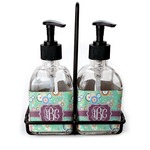 Colored Circles Glass Soap & Lotion Bottles (Personalized)