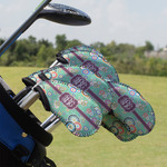 Colored Circles Golf Club Iron Cover - Set of 9 (Personalized)