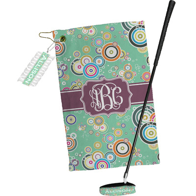 Colored Circles Golf Towel Gift Set (Personalized)