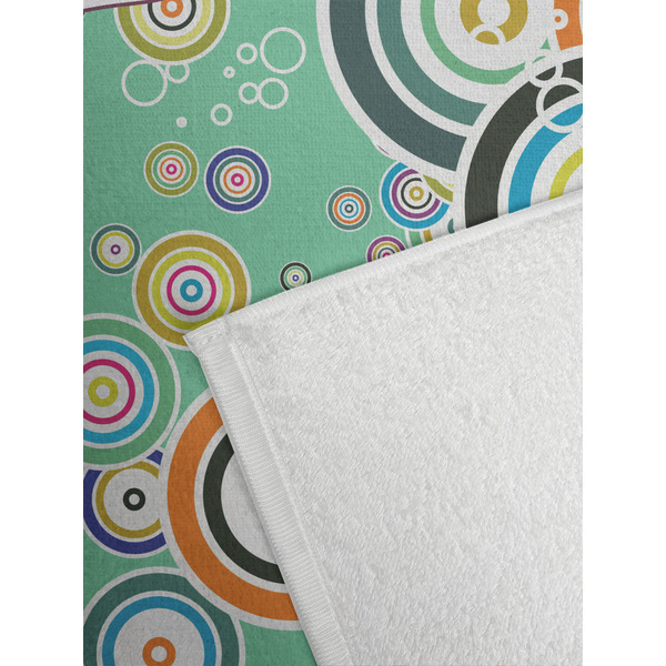 Colored Circles Golf Towel - Detail