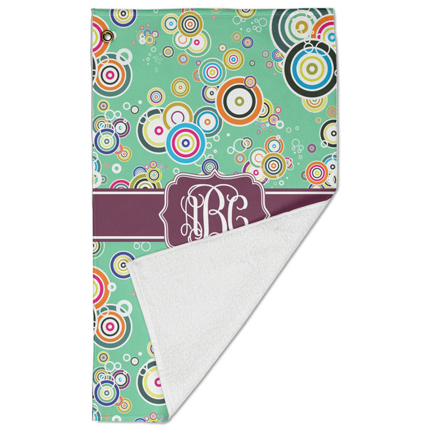 Colored Circles Golf Towel - Folded (Large)