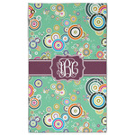 Colored Circles Golf Towel - Poly-Cotton Blend w/ Monograms